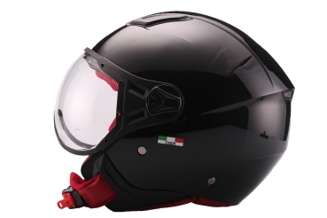 Helm VITO JET MODA - schwarz-glänzend